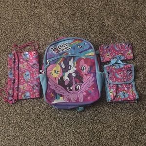 My Little Pony Backpack Set